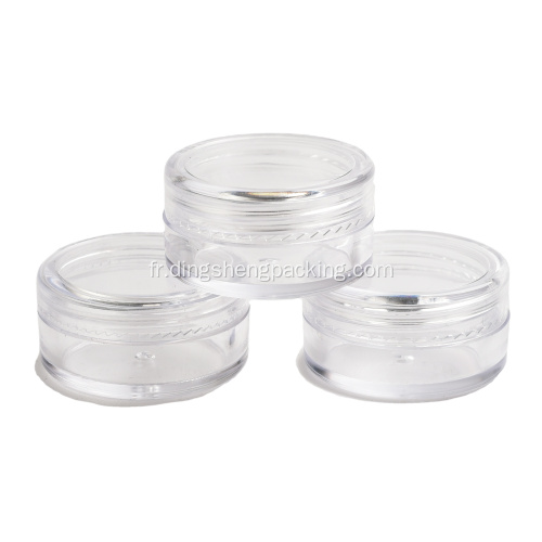 Mini petit pot cosmétique Jar en plastique crème